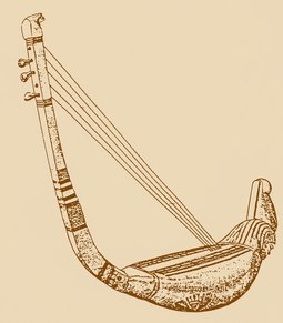 Antike Bogenharfe waren Ägypten und Sumer schon vor 5000 Jahren bekannt.