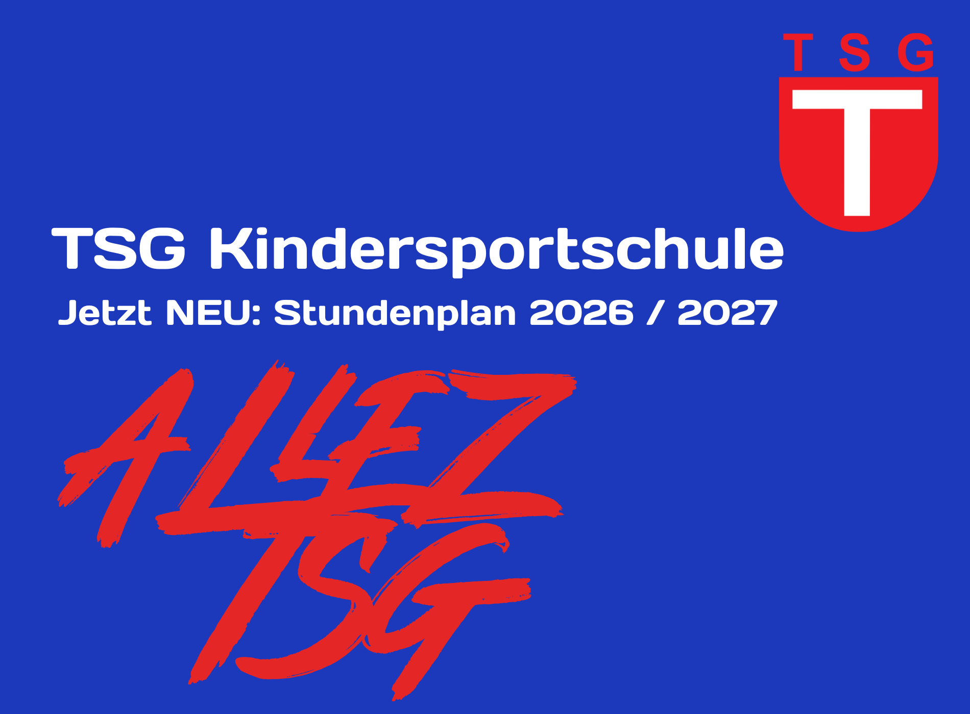 TSG Kindersportschule Stundenplan